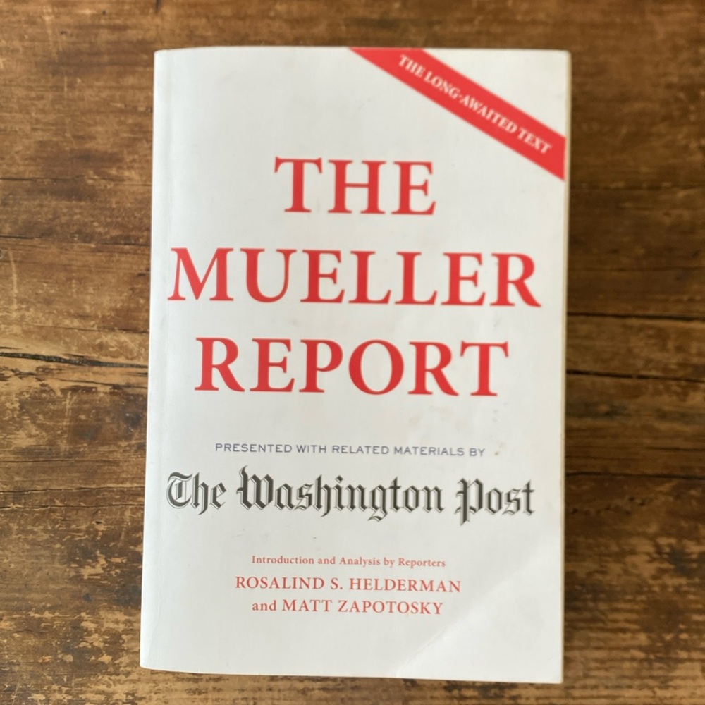 The Mueller Report Book - 2019 The Washington Post